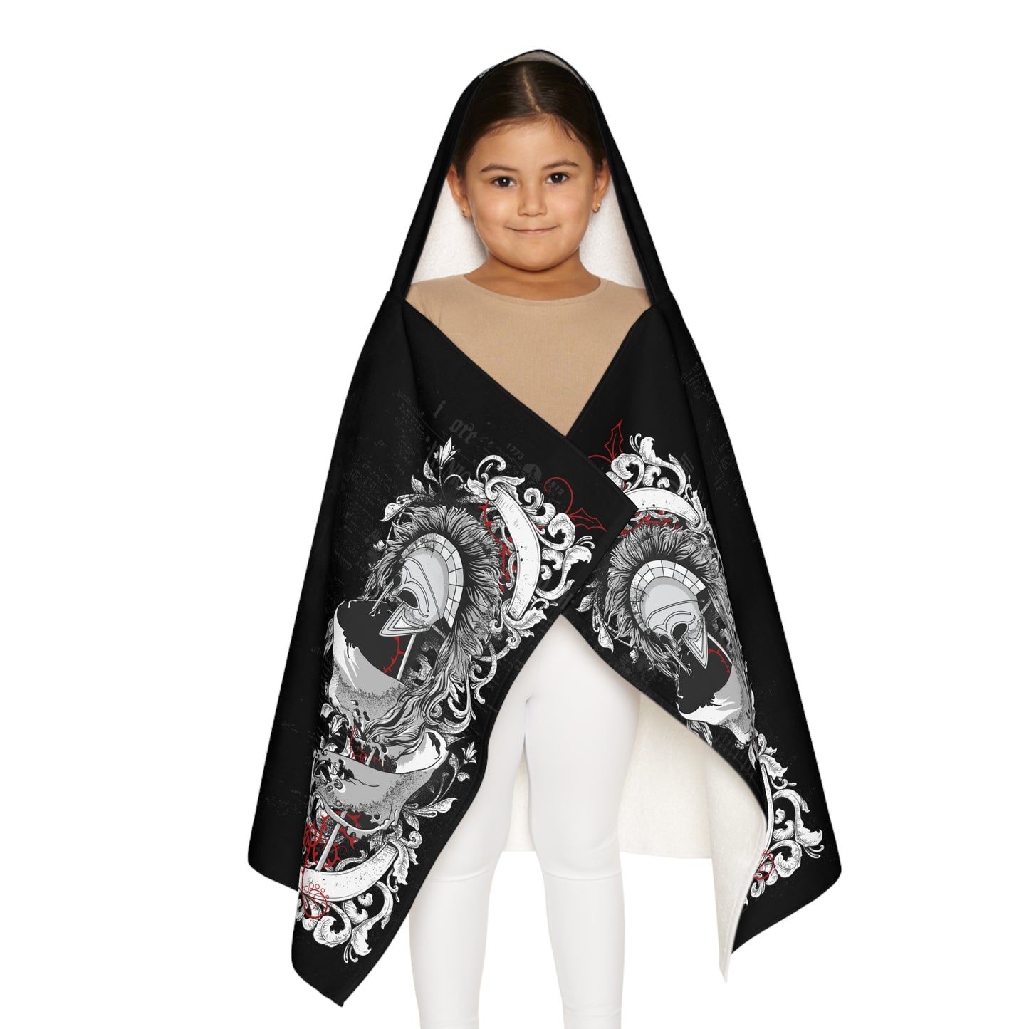 Youth Hooded Centurion Towel (Black)