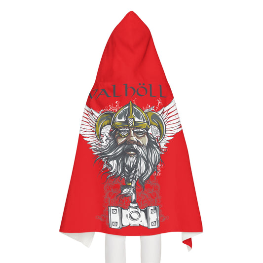 Youth Hooded Valholl Towel (Red)