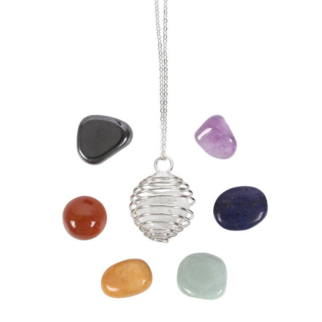 Chakra Gemstone Crystal Necklace Kit