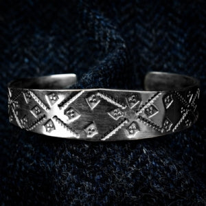 Sterling Silver Stamped Cuff Bracelet