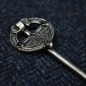 Pewter Ballinderry Ring Brooch