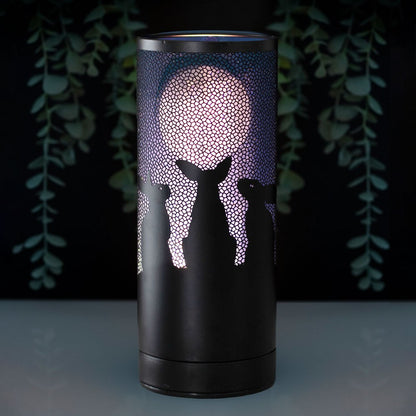 Moon Gazing Hares Aroma Lamp by Lisa Parker