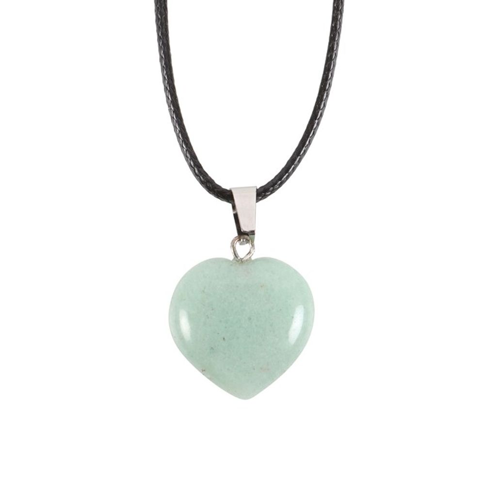 Green Aventurine Healing Crystal Heart Necklace
