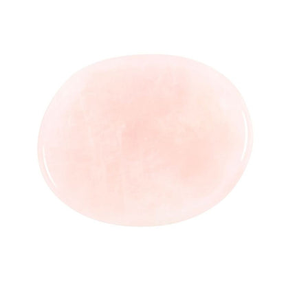You Are Loved Rose Quartz Crystal Palm Stone